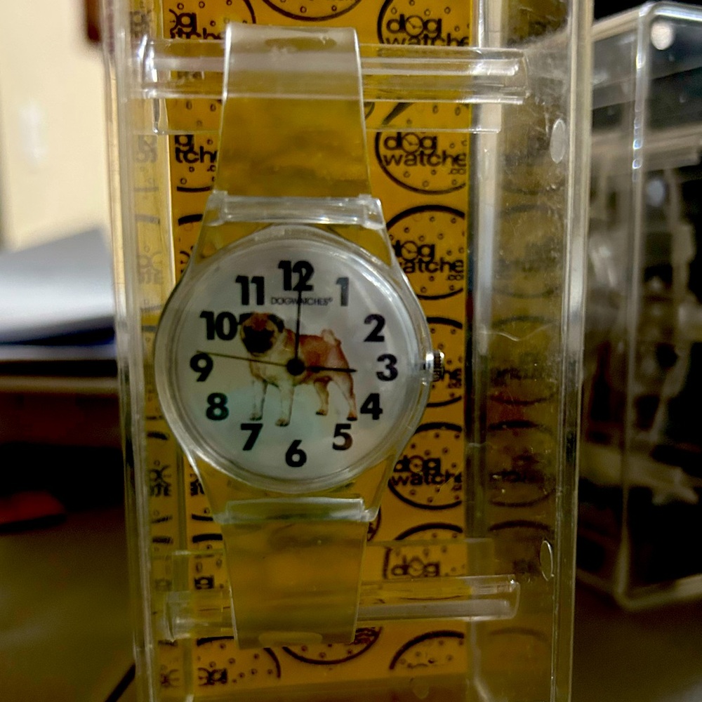 PUG DOG silicone watch NEW in case